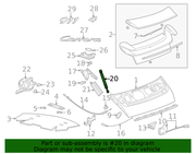 Genuine Porsche parts diagram