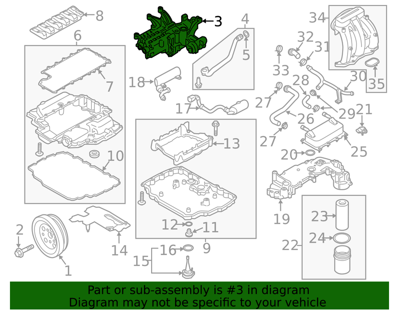 Genuine Porsche parts diagram