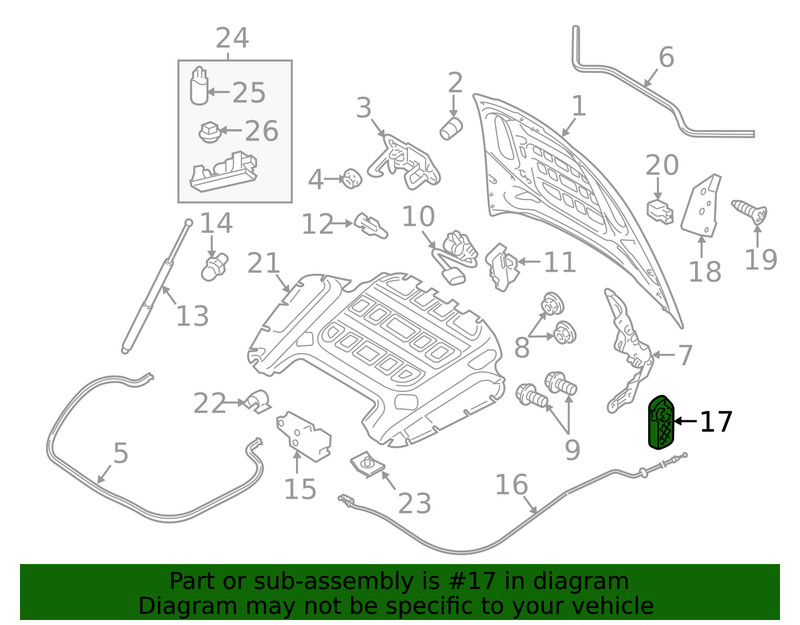 Part can be found as reference #17 in illustration