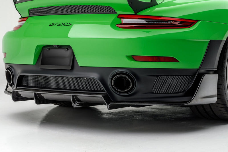 Vorsteiner GW9 Rear Diffuser Carbon Fiber PP 2x2 Glossy For Porsche 991 GT2 - POV2050