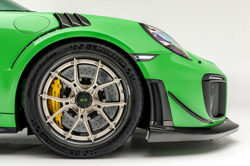 Vorsteiner GW9 Aero Front Spoiler Carbon Fiber PP 2X2 Glossy For Porsche 991 GT2 - POV2020