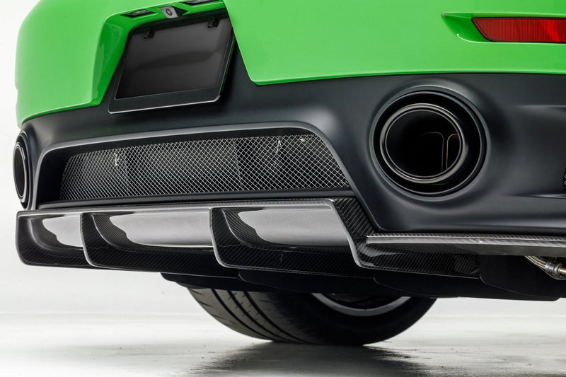 Vorsteiner GW9 Rear Diffuser Carbon Fiber PP 2x2 Glossy For Porsche 991 GT2 - POV2050