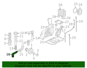 Genuine Porsche parts diagram