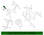 Genuine Porsche parts diagram