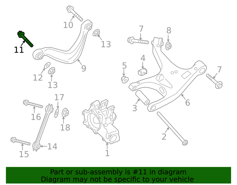 Genuine Porsche parts diagram