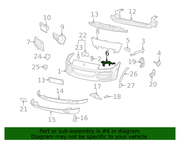 Genuine Porsche parts diagram