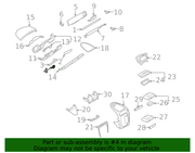 Genuine Porsche parts diagram