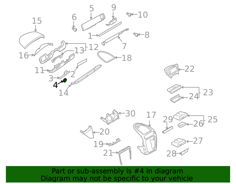 Genuine Porsche parts diagram