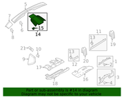 Genuine Porsche parts diagram