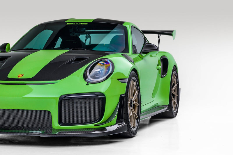 Vorsteiner GW9 Aero Front Spoiler Carbon Fiber PP 2X2 Glossy For Porsche 991 GT2 - POV2020