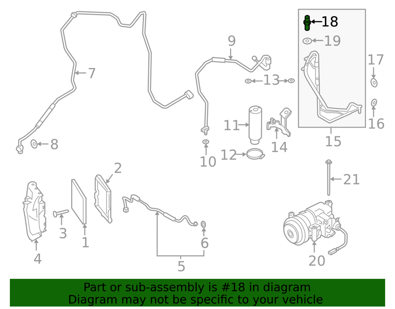Genuine Porsche parts diagram