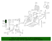 Genuine Porsche parts diagram