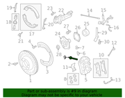Genuine Porsche parts diagram