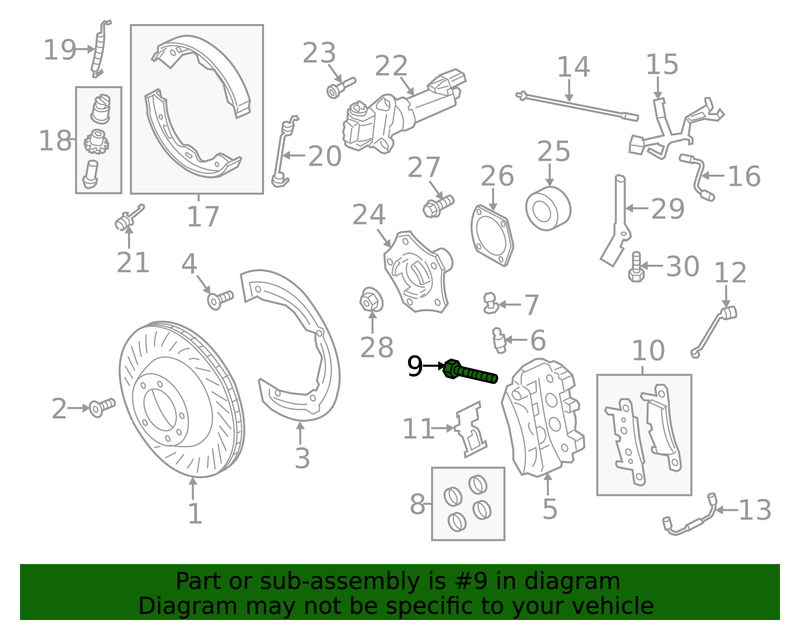 Genuine Porsche parts diagram