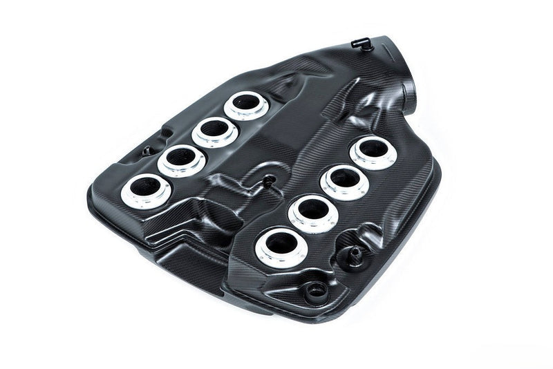 Eventuri BMW E9X M3 (S65) Black Carbon Inlet Plenum - Matte | EVE-E9X-CFM-PLM