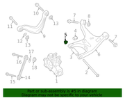 Genuine Porsche parts diagram