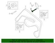 Genuine Porsche parts diagram