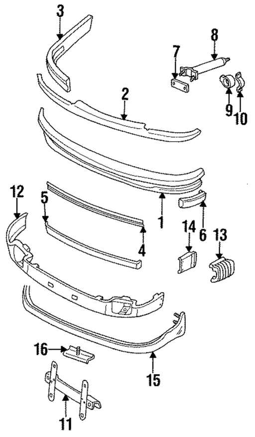 Genuine Porsche parts diagram