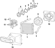 Genuine Porsche parts diagram