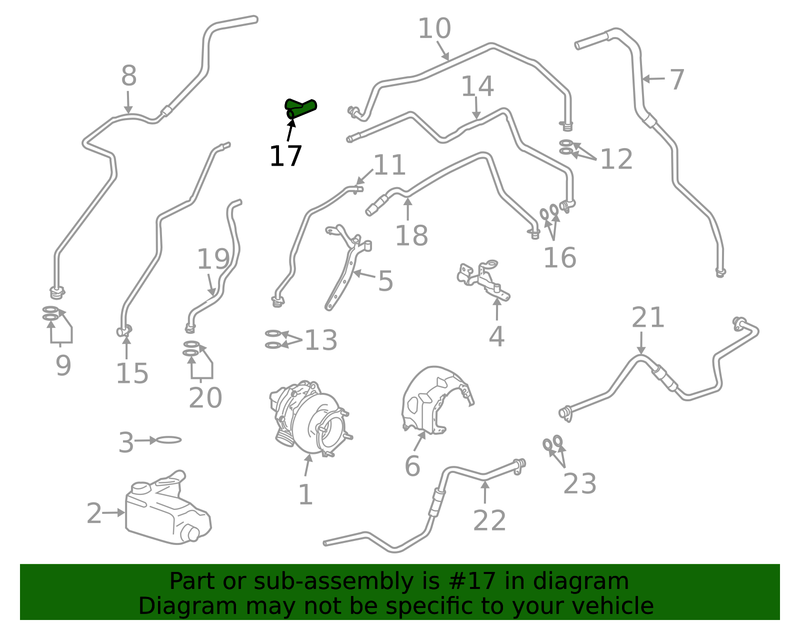 Genuine Porsche parts diagram