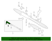 Genuine Porsche parts diagram