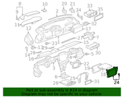 Genuine Porsche parts diagram