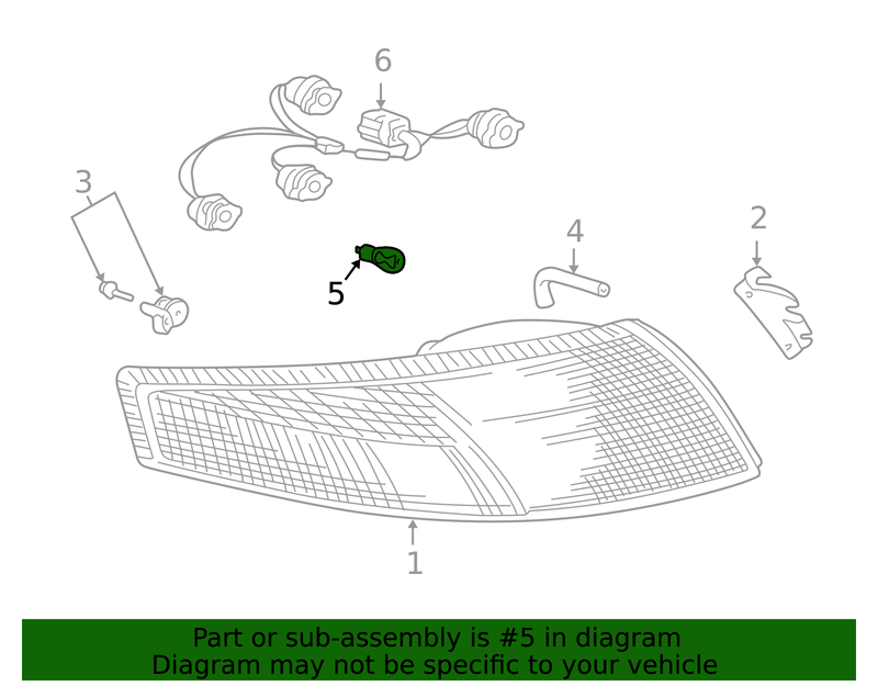 Genuine Porsche parts diagram