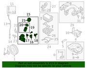 Genuine Porsche parts diagram