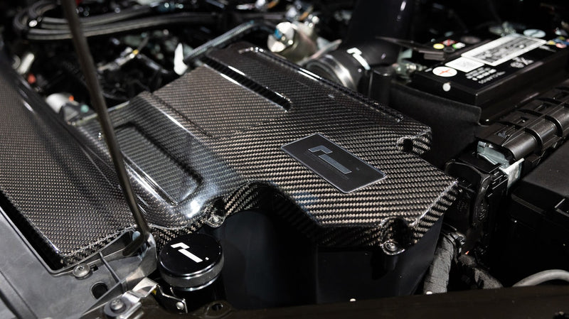 RacingLine Carbon Fiber Lid Upgrade For R600E Intake Systems - Gloss | VWR121002