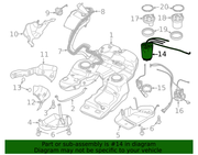 Genuine Porsche parts diagram