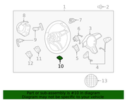 Genuine Porsche parts diagram