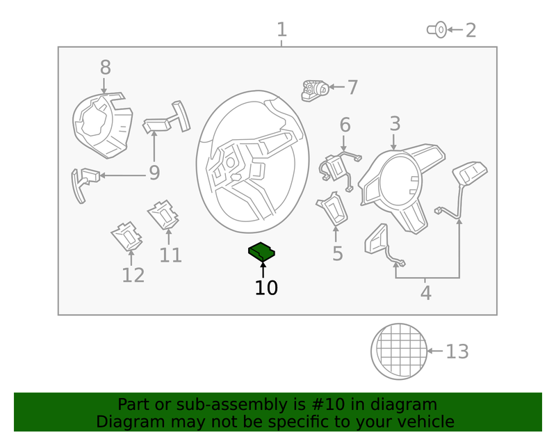 Genuine Porsche parts diagram