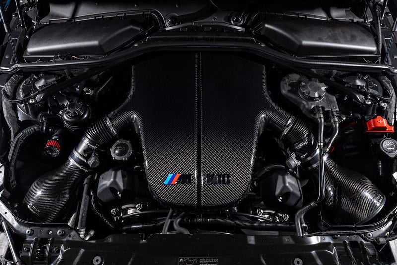 Eventuri BMW E60 M5 / E63 M6 (S85) Black Carbon Inlet Plenum | EVE-S85-CF-PLM