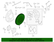 Genuine Porsche parts diagram