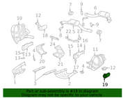 Genuine Porsche parts diagram