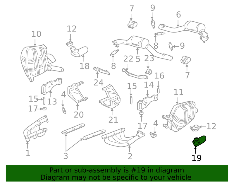 Genuine Porsche parts diagram