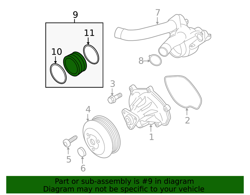 Genuine Porsche parts diagram