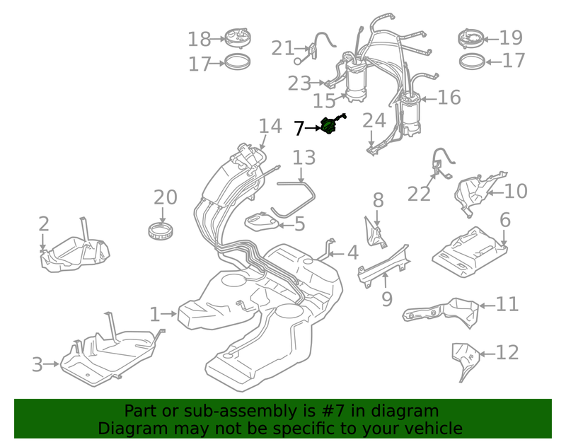 Genuine Porsche parts diagram