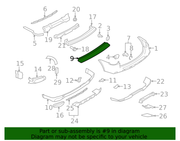 Genuine Porsche parts diagram
