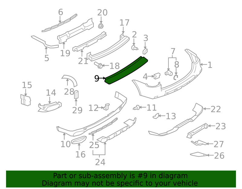 Genuine Porsche parts diagram