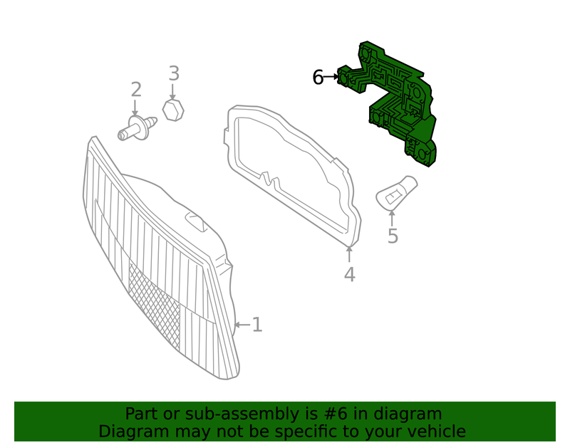 Genuine Porsche parts diagram