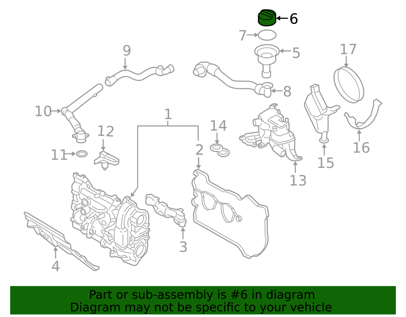 Genuine Porsche parts diagram