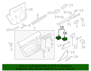 Genuine Porsche parts diagram