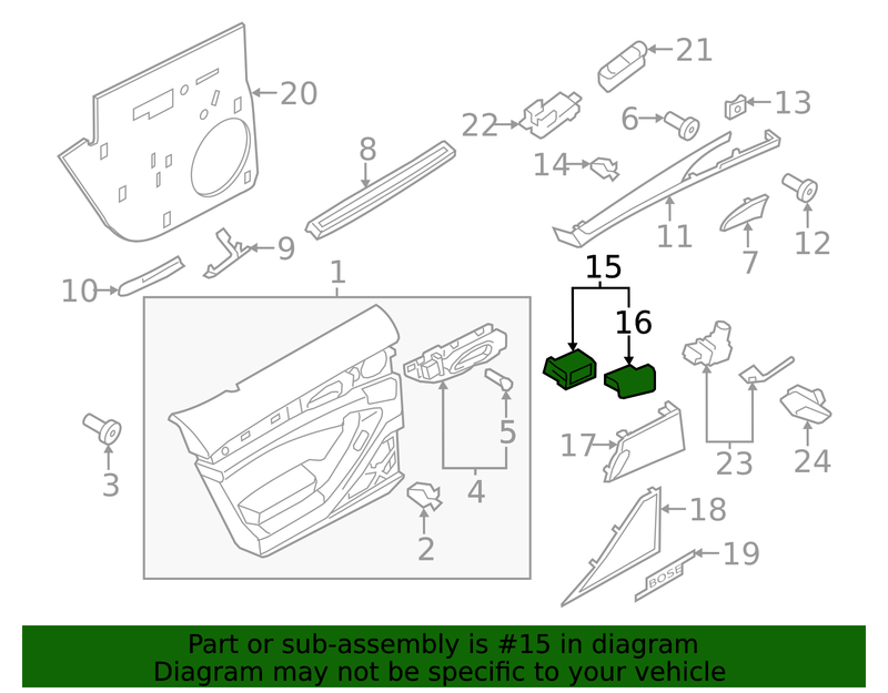 Genuine Porsche parts diagram
