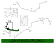 Genuine Porsche parts diagram