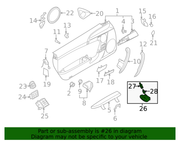 Genuine Porsche parts diagram