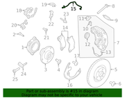 Genuine Porsche parts diagram