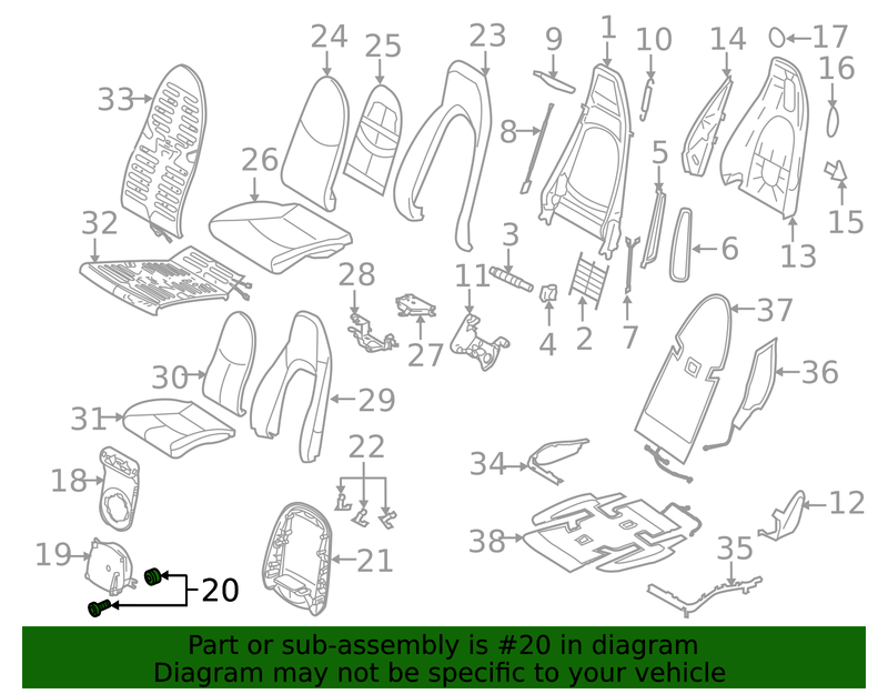 Part can be found as reference #20 in illustration