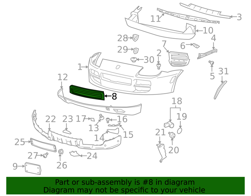 Genuine Porsche parts diagram