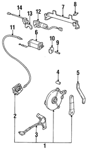 Genuine Porsche parts diagram
